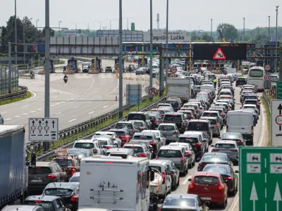 01.05.2025., Zagreb - Guzve na Luckom u smjeru mora prije ulaska na autocestu A1. Photo: Luka Stanzl/PIXSELL