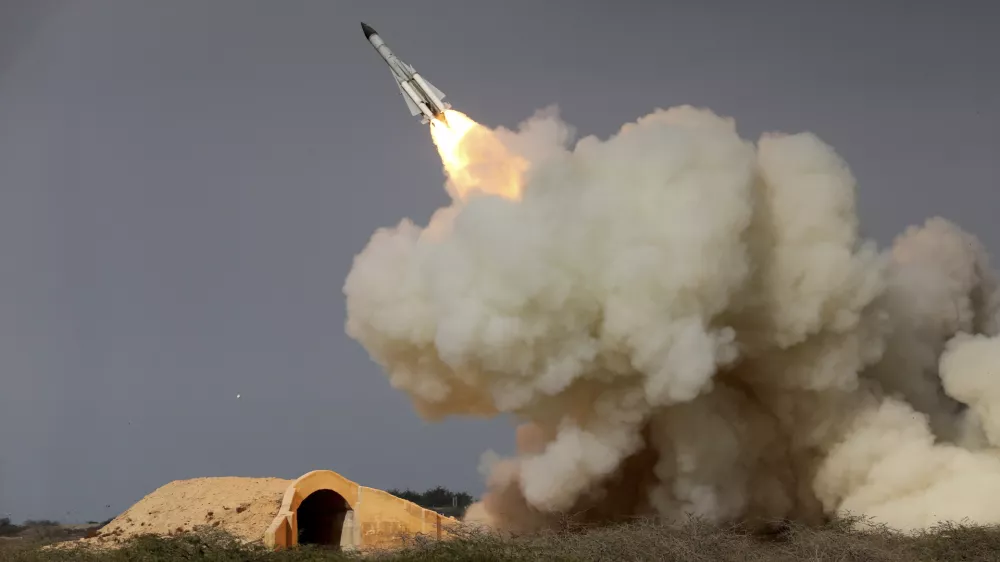 FILE -- In this Dec. 29, 2016 file photo, released by the semi-official Iranian Students News Agency (ISNA), a long-range S-200 missile is fired in a military drill in the port city of Bushehr, on the northern coast of Persian Gulf, Iran. President Donald Trump's national security adviser, Michael Flynn, has said the U.S. is "putting Iran on notice" after it test-fired a ballistic missile earlier this week. Iran has test-fired various ballistic missiles since the July 2015 nuclear deal and it's unclear, from a technological standpoint, what is different about the latest launch. (Amir Kholousi, ISNA via AP, File)