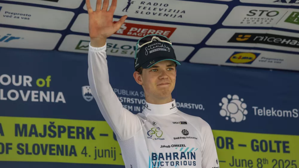 Jakob OMRZEL08.06.2025 - Kolesarska dirka po sloveniji - kolesarstvo - cilj Novo MestoFoto: Luka Cjuha