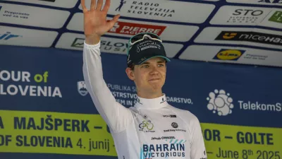 Jakob OMRZEL08.06.2025 - Kolesarska dirka po sloveniji - kolesarstvo - cilj Novo MestoFoto: Luka Cjuha