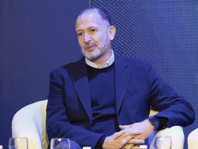 The general manager of Legends in Spain and Portugal, Chus Bueno, during the first edition of Expansi&oacute;n. NOVEMBER 30;2023 Jes&uacute;s Hell&iacute;n / Europa Press 11/30/2023 (Europa Press via AP)