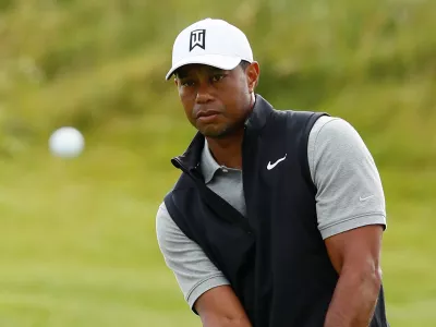 Golf - The 148th Open Championship - Royal Portrush Golf Club, Portrush, Northern Ireland - July 16, 2019 Tiger Woods of the U.S. during practice REUTERS/Jason Cairnduff
