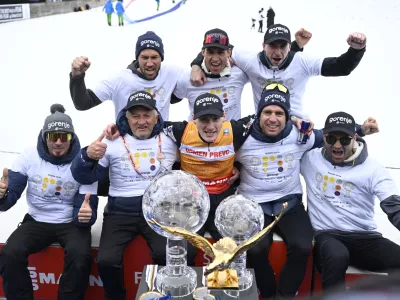 Domen Prevc29.03.2026 - Planica - zaključek svetovnega pokala v smučarskih skokih - poleti - smučarski skokiFoto: Nik Erik Neubauer