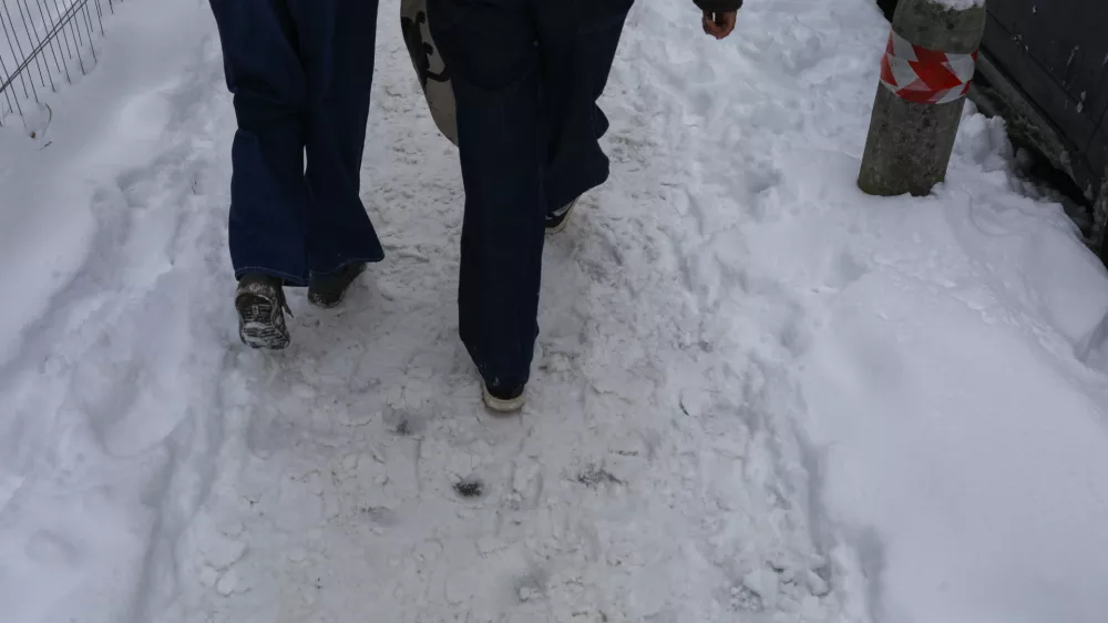 - 07.01.2026. - Reportaža o stanju v LJubljani po sneženju 6. januarja. Sneg Sneženje.//FOTO: Bojan Velikonja