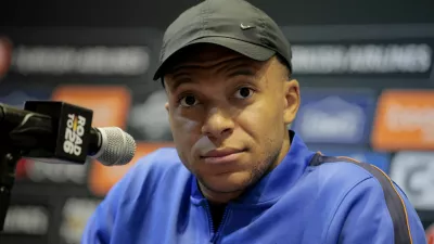 Soccer Football - International Friendly - France Press Conference - Boston Stadium, Foxborough, Massachusetts, U.S. - March 25, 2026 France's Kylian Mbappe during the press conference REUTERS/Brian Snyder