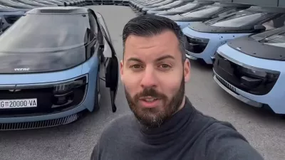 Mate Rimac s prototipi robotaksijev.