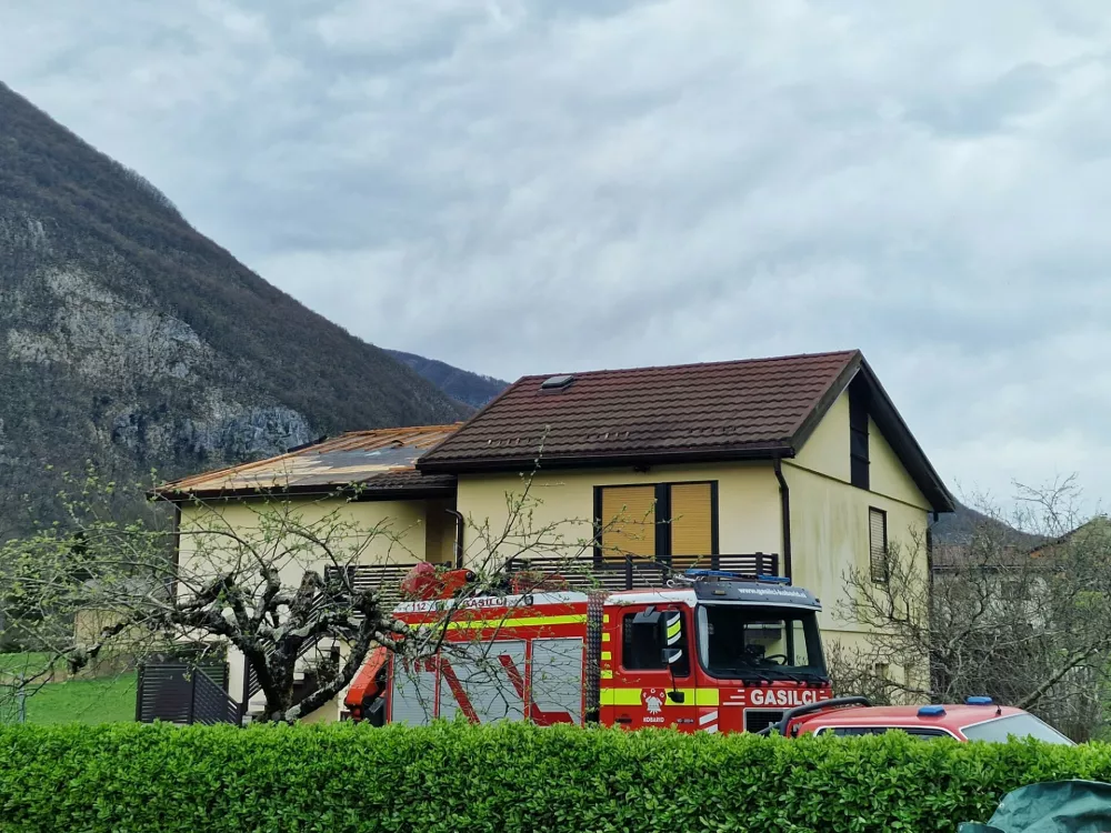 Kobarid, veter. Foto: Civilna za&scaron;čita Kobarid