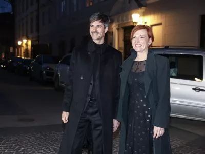 Luka Mesec, Asta VrečkoLevica in Vesna- 22.03.2026 - Volitve v državni zbor 2026//FOTO: Jaka Gasar