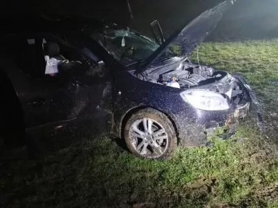 Pijan zletel s ceste, njegovemu bratu ni bilo več pomoči