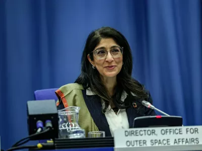 February 2, 2026, Vienna, Austria, Austria: AARTI HOLLA-MAINI, Director of the United Nations Office for Outer Space Affairs (UNOOSA), speaks at the opening of the Scientific and Technical Subcommittee of the Committee on the Peaceful Uses of Outer Space (COPUOS) in 2026, highlighting advances in space diplomacy, collaboration through initiatives such as UN-SPIDER, and the expansion of COPUOS membership to 110 States.,Image: 1071556588, License: Rights-managed, Restrictions:, Model Release: no