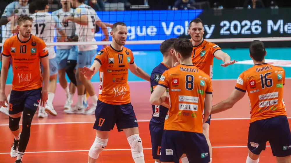 - 22.01.2026. - Odbojka 3. krog. Liga prvakov, ACH Volley - Tours. //FOTO: Bojan Velikonja