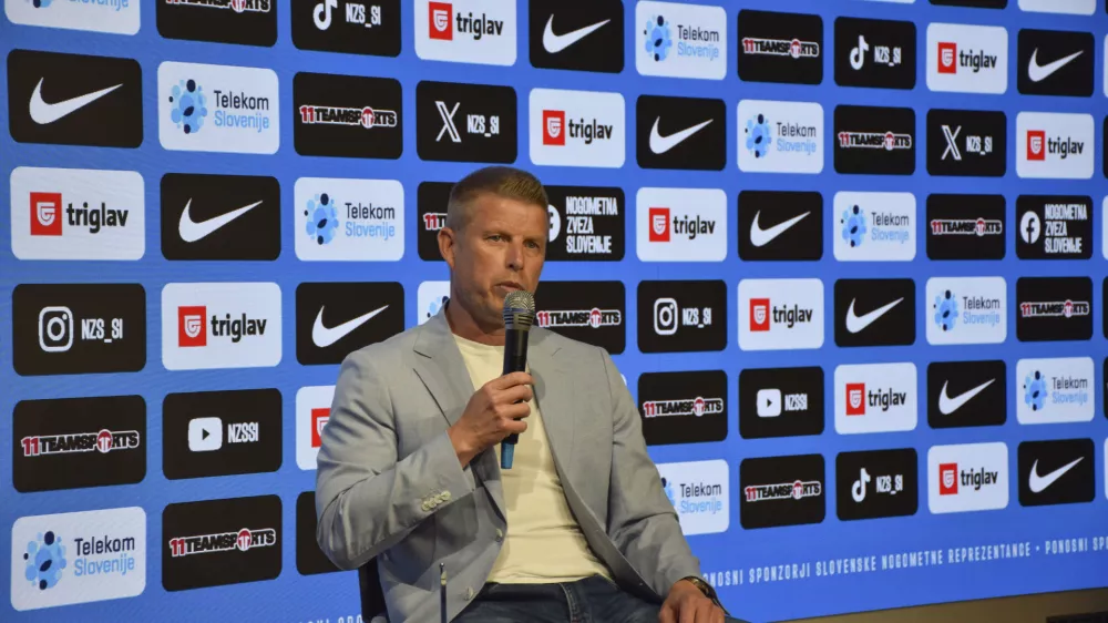05.06.2025 - novinarska konferenca selektorja Slovenije, Andrej Razdrh - selektor foto:voranc kramberger