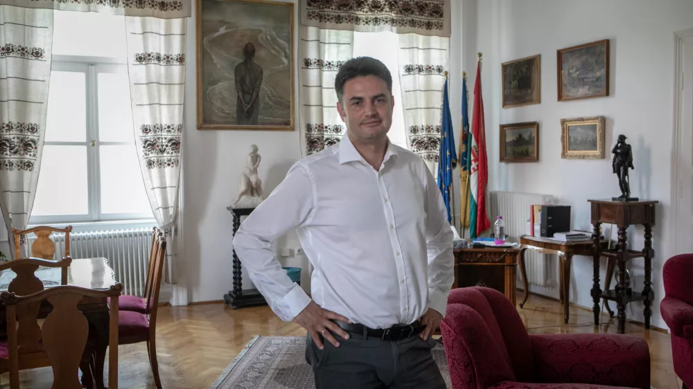 Peter Marki - Zay župan mesta H&oacute;dmezőv&aacute;s&aacute;rhely- 19.07.2021 &ndash; Madžarska - Budimpe&scaron;ta //FOTO: Luka Cjuha. / Foto: Luka Cjuha