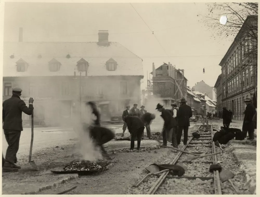 Peglezen tramvaj Ljubljana, vir Zgodovinski arhiv Ljubljana / Foto: Zgodovinski Arhiv Ljubljana 