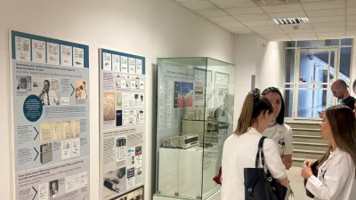 Na Očesni kliniki UKC Ljubljana je na ogled razstava enega najpomembnej&scaron;ih slovenskih izumiteljev na področju medicine, inženirja Antona Banka. / Foto: Ukcl