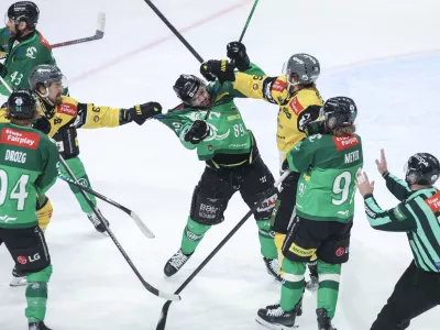 - 31.03.2026 - hokej - druga polfinalna tekma med Olimpija: Pustertal v ligi ICEHL//FOTO: Jaka Gasar