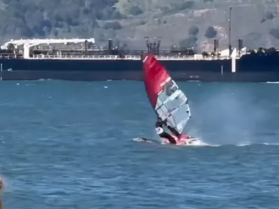 Trenutek nesreče / Foto: Zajem Zaslona