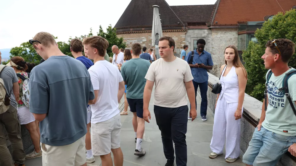- 24.07.2025 - turisti v Ljubljani - turizem//FOTO: Jaka Gasar