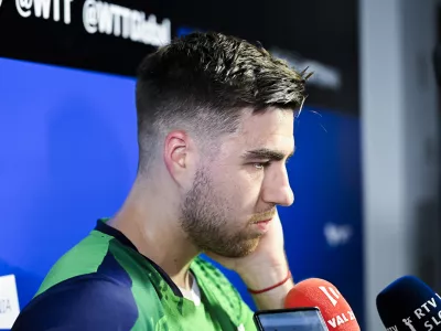 22.06.2025 - polfinale: Darko Jorgić VS Felix Lebrun, domači namiznoteni&scaron;ki turnir WTT Star Contender v Ljubljani FOTO: Nik Erik Neubauer