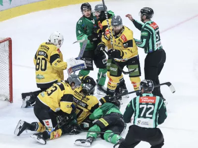 - 31.03.2026 - hokej - druga polfinalna tekma med Olimpija: Pustertal v ligi ICEHL//FOTO: Jaka Gasar