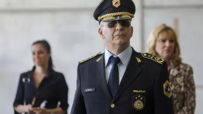 generalni direktor Policije dr. Anton Olaj- novi policijski helikopter AW 169 - - 14.04.2022 &ndash; POLICIJA - Letalska policijska enota LPE Brnik - predaja novega večnamenskega policijskega helikopterja AgustaWestland AW 169, //FOTO: Jaka Gasar