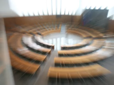 Parlament - DZ - Državni zbor, poslanska dvorana //FOTO: Tomaž Skale