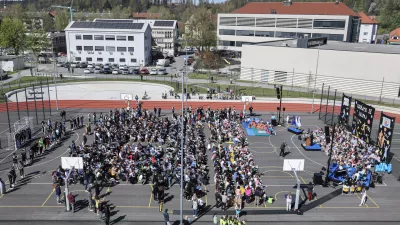 - 09.04.2026 - odprtje &scaron;portnega parka med obema &scaron;olama, Kamnik//FOTO: Jaka Gasar