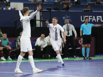 Slovenija - Belorusija29.1.2026 - UEFA Futsal Euro 2026 LjubljanaFoto: Luka Cjuha