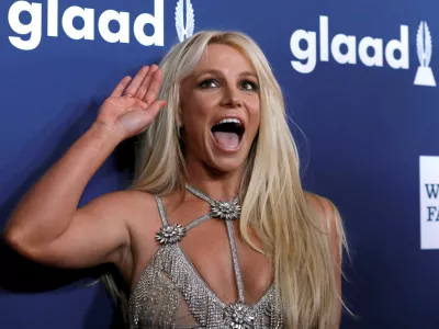 FILE PHOTO: Singer Britney Spears poses at the 29th Annual GLAAD Media Awards in Beverly Hills, California, U.S., April 12, 2018. REUTERS/Mario Anzuoni   TPX IMAGES OF THE DAY/File Photo