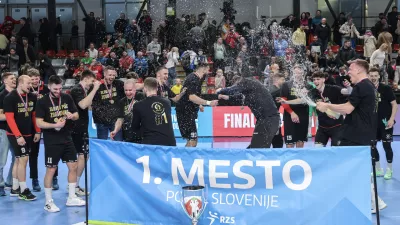 - 06.04.2025 - rokomet - finale moškega pokala v rokometu - Slovan: Krka//FOTO: Jaka Gasar