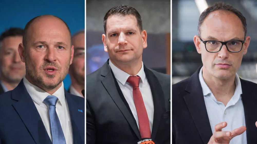 Jernej Vrtovec, Zoran Stevanović in Anže Logar, t.i. tretji steberFotografije združene z AI