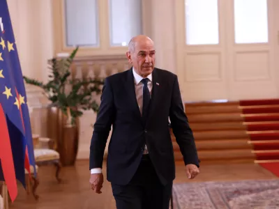 20.05.2026 -pogajanja o izboru za predsednika vlade Nata&scaron;a Pirc Janez Jan&scaron;aFoto: Tomaž Skale