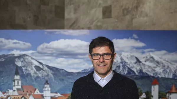 - 23.01.2023 -  Matjaž Rakovec, župan Mestne občine Kranj, predsednik Hokejske zveze Slovenije//FOTO: Jaka Gasar