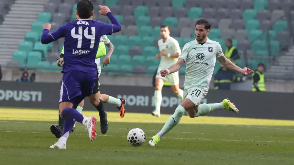 - Nemanja Motika,- 08.03.2026. 1. liga Telemach v nogometu. NK Olimpija - NK Maribor, derbi.//FOTO: Bojan Velikonja