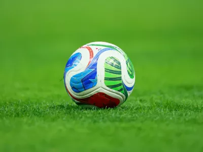 Soccer Football - International Friendly - Mexico v Ecuador - Akron Stadium, Guadalajara, Mexico - October 14, 2025 General view of the match ball before the match REUTERS/Eloisa Sanchez