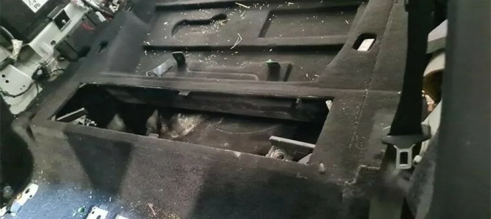 Skrivali&scaron;če droge kokain, ki jo je prevažala Slovenka, ujeta na MP Bajakovo na Hrva&scaron;kem.