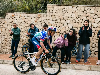 Remco Evenepoel of Red Bull &ndash; BORA &ndash; hansgrohe during Stage 4 (La Nuc&iacute;a &ndash; Teulada Moraira) of 77th Volta Comunitat Valenciana in Valencia, Spain on Feb 07, 2026. // Maximilian Fries / Red Bull Content Pool // SI202602104104 // Usage for editorial use only // 