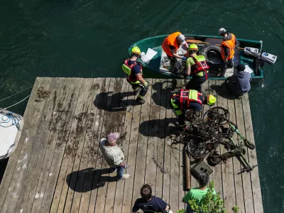 18.04.2026. Či&scaron;čenje Ljubljanice. Bojan Velikonja