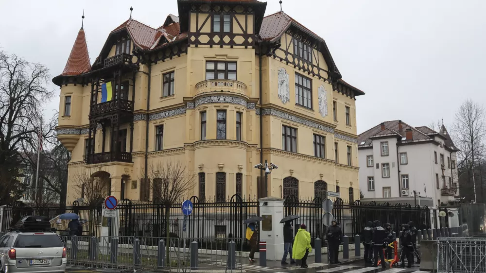 - Ameri&scaron;ka in Ruska ambasada v Ljubljani - 25.02.2022 - Veleposlani&scaron;tvo Združenih držav Amerike (ZDA) v Sloveniji, Pre&scaron;ernova cesta 31 v Ljubljani, //FOTO: Jaka Gasarr