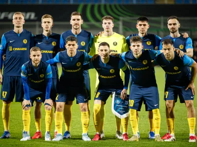 Celje, Stadion Z'Dezele.Nogometna tekma sestnajstine finala konferencne lige med Celjem in Drito.