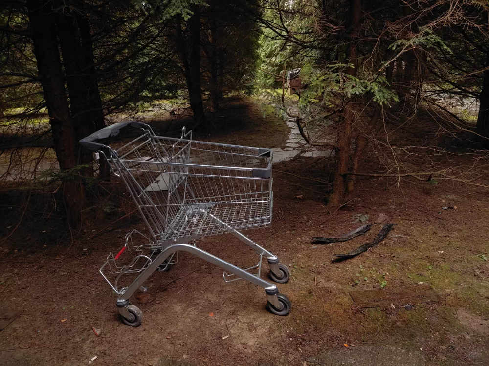 Klavrna podoba mestnega parka: Namesto zelene oaze kupi smeti