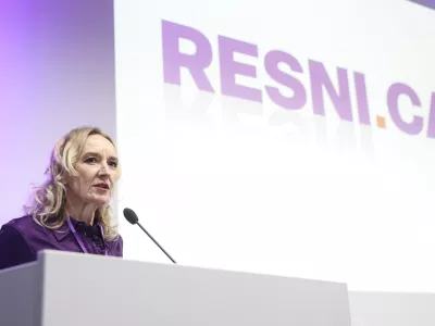 Sabina Senčar- 17.01.2026 - stranka Resni.ca je pred parlamentarnimi volitvami na dogodku Resnica za Slovenijo v ljubljanskem hotelu Mons predstavila ekipo in vizijo za prihodnost//FOTO: Jaka Gasar