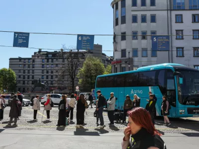 - 08.04.2026. - Avtobusna postaja v Ljubljani.//FOTO: Bojan Velikonja
