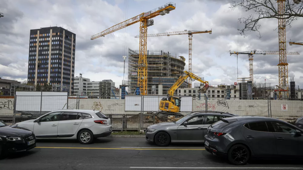 31.3.2026 - Masarykova cesta prenova - gradbi&scaron;če - potni&scaron;ki center EmonikaFoto: Luka Cjuha