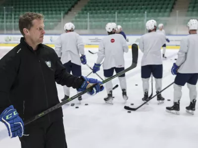 novi selektor Edo Terglav- 08. 04. 2024 - hokejska reprezentanca v dvorani Tivoli nadaljuje priprave na svetovno prvenstvo divizije I-A //FOTO: Jaka Gasar