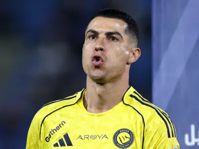 Soccer Football - Saudi Pro League - Al Najma v Al Nassr - King Abdullah Sport City Stadium, Jeddah, Saudi Arabia - February 25, 2026 Al Nassr's Cristiano Ronaldo before the match REUTERS/Hamad I Mohammed