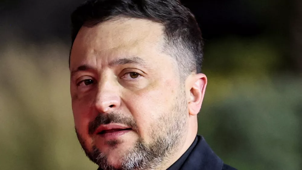 Ukraine's President Volodymyr Zelenskiy arrives to attend an informal European leaders' summit in Ayia Napa, Cyprus April 23, 2026. REUTERS/Yiannis Kourtoglou