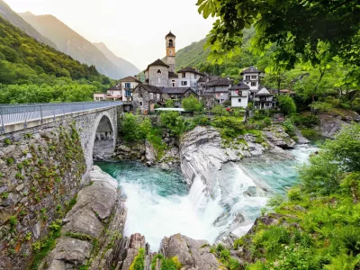 Lavertezzo in Valle Verzasca, Canton of Ticino, Switzerland