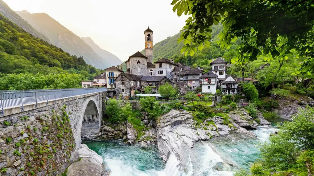 Lavertezzo in Valle Verzasca, Canton of Ticino, Switzerland