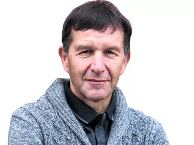 07.01.2025. - Bogdan Bi&scaron;čak, politični analitik, biv&scaron;i politik strank LDS in Zares.//FOTO: Bojan Velikonja